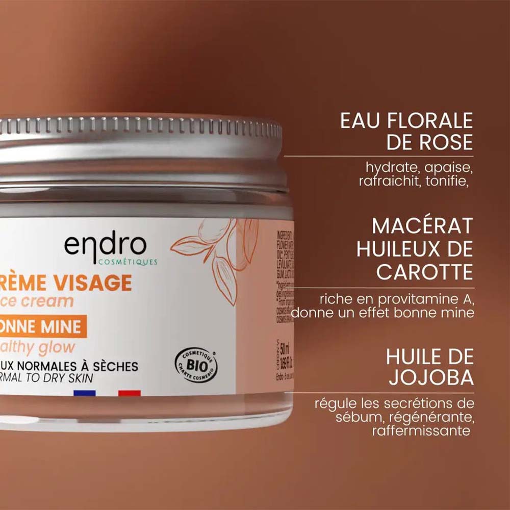 CREME VISAGE BONNE MINE 4 Crème visage bonne mine - Endro