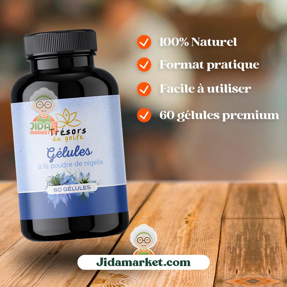 GELULES POUDRE NIGELLE 4 Gélules de nigelle d'Ethiopie