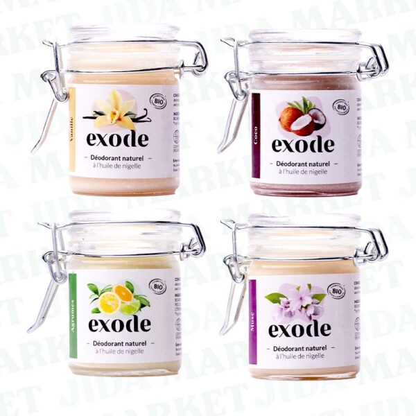 Pack 4 déodorants Exode naturel