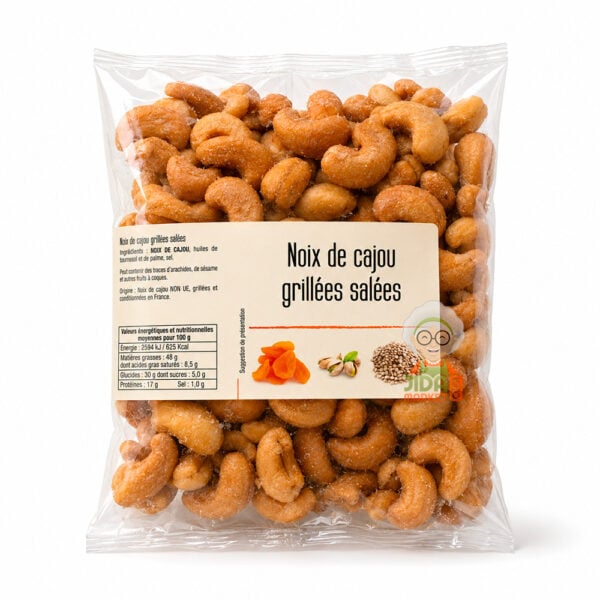 Noix de cajou grillées salées