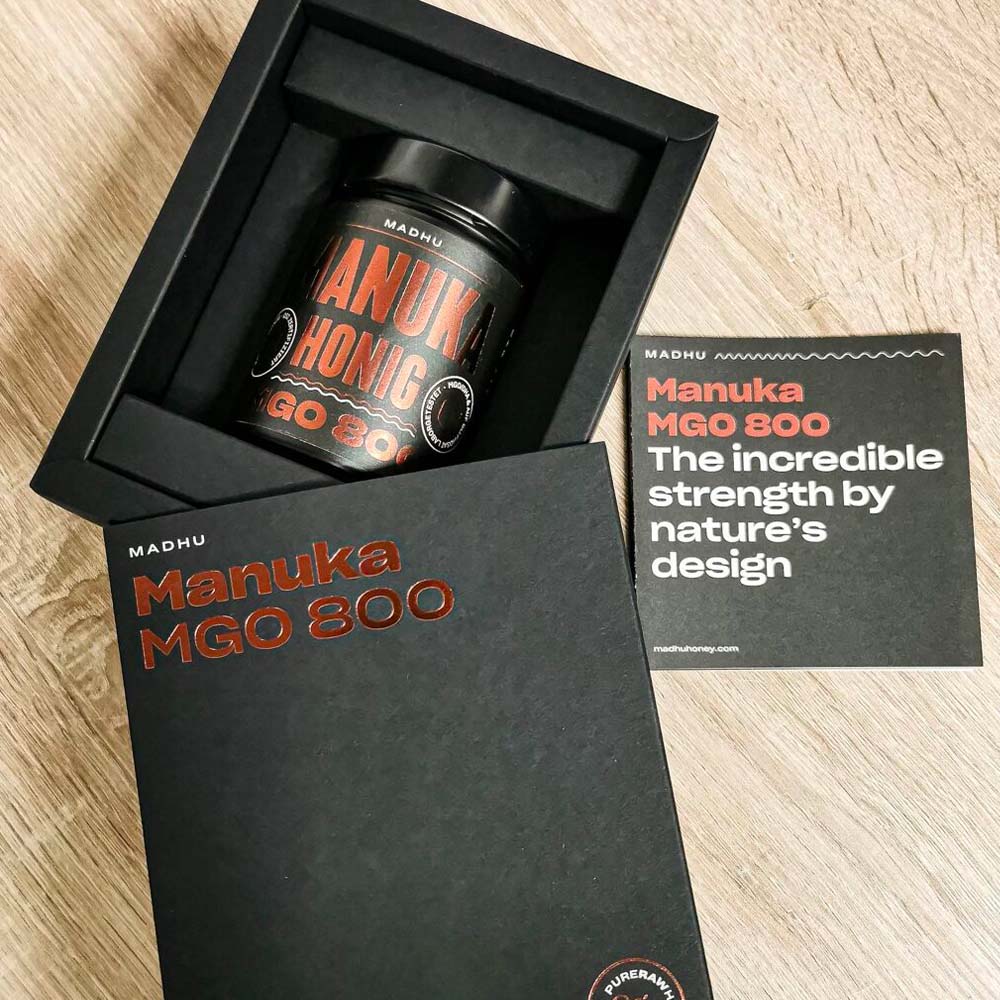 miel de manuka MGO800 IAA 20+ coffret cadeau