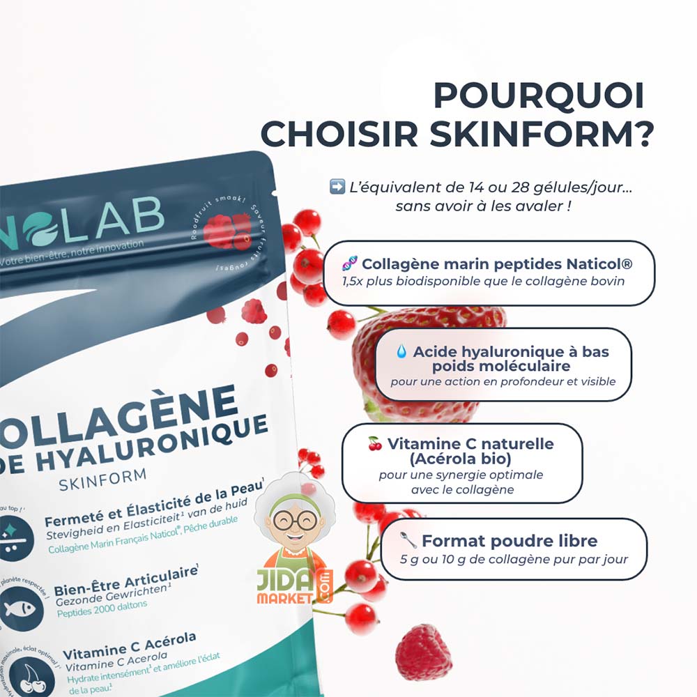COLLAGENE MARIN INOLAB 3 Collagène marin Inolab 2000 Da, Compositions