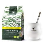 Coffret yerba maté bio goût gingembre citron + calebasse et paille