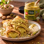 Crème de pistache 200g avec des crêpes