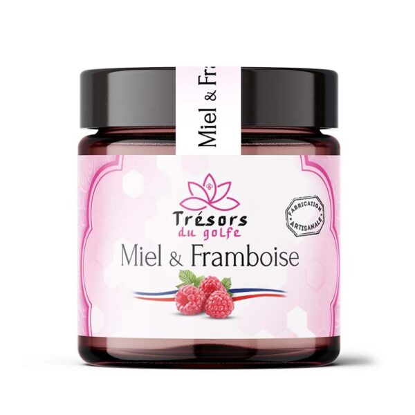 Miel à la framboise artisanal – pot en verre 250g