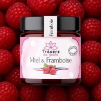 Miel à la framboise artisanal – pot en verre 250g