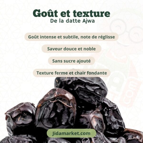 Dattes ajwa authentique de Médine - Jidamarket
