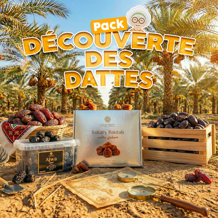 Jida market - Pack de dattes (Akwa, medjool, sukari, mazafati)