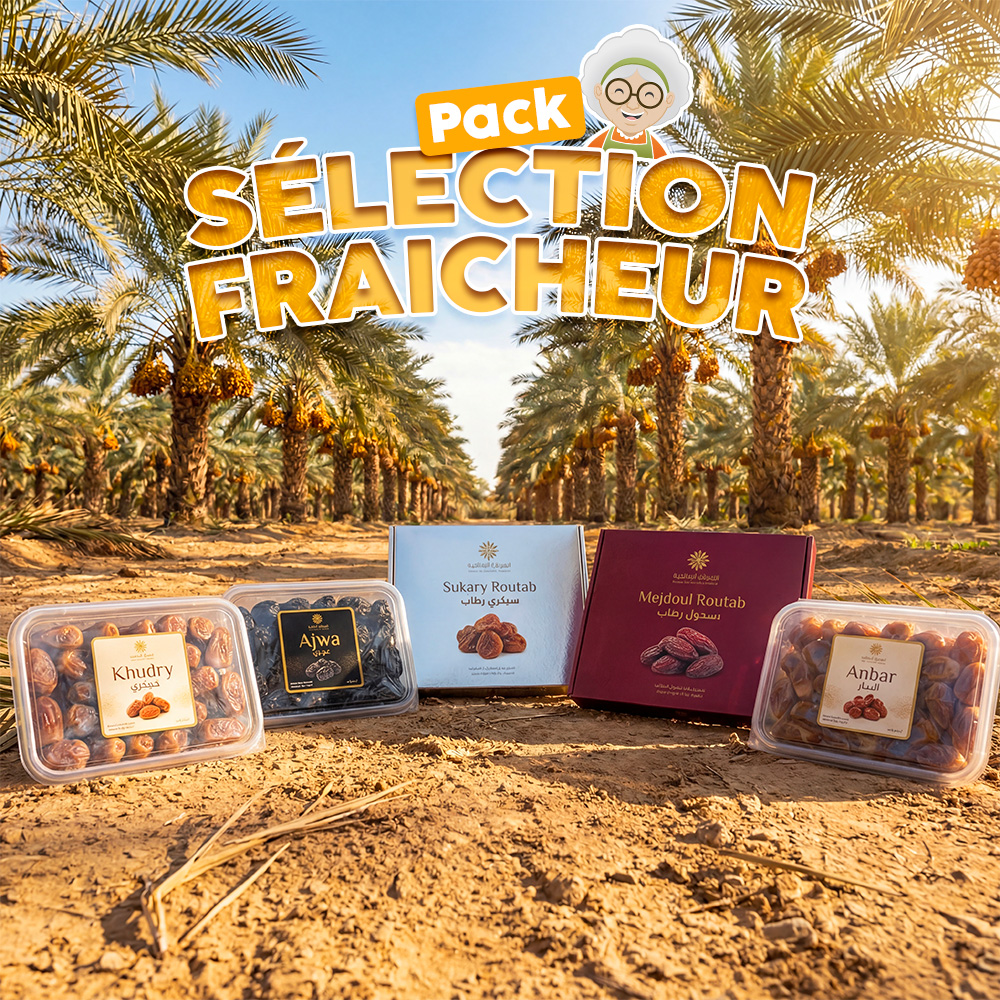 PACK SELECTION FRAICHEUR 3 Jida market - Pack de dattes (Akwa, medjool, sukari, etc...)