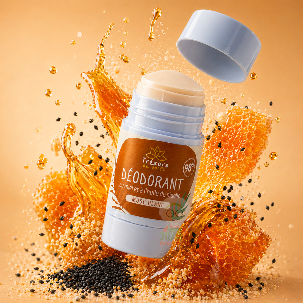 Déodorant naturel stick, miel et nigelle