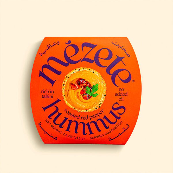 Houmous et poivrons grillés