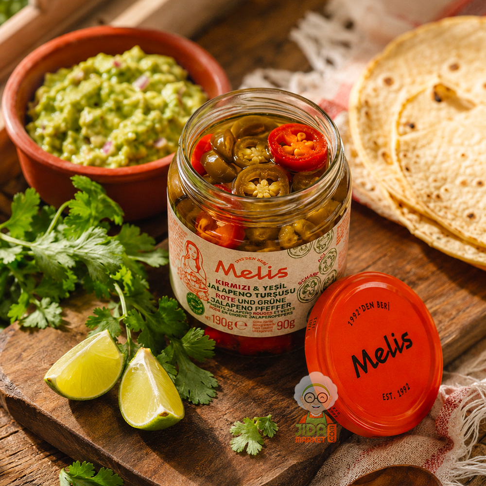 Piments jalapeno rouges et verts