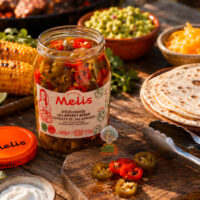 Piments jalapenos grillé au feu