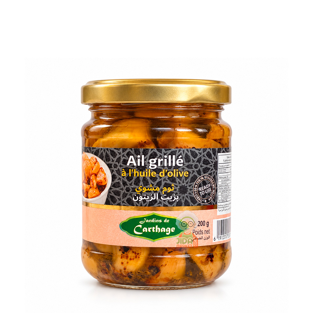 Ail grillé à l'huile d'olive