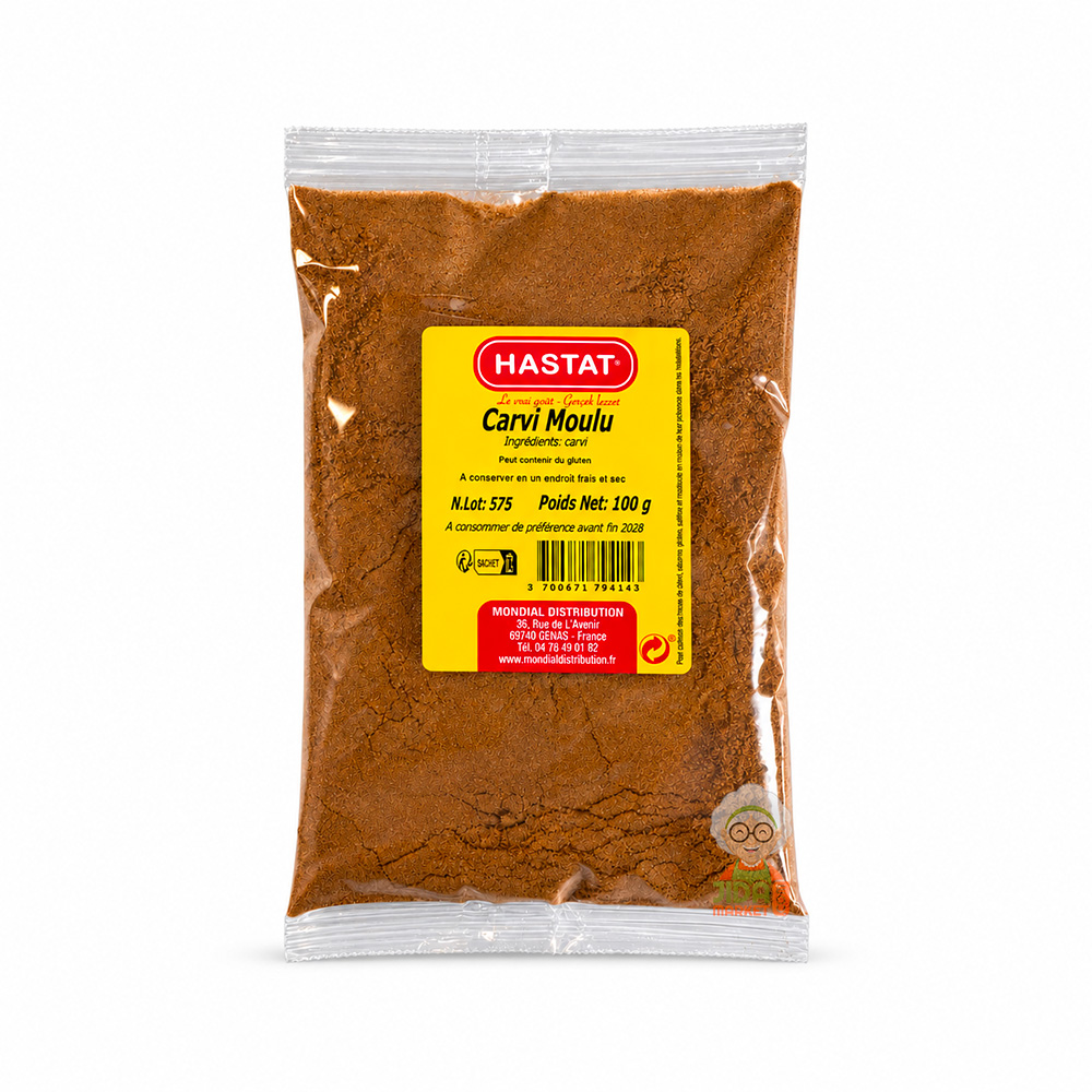Sachet de carvi moulu HASTAT 100 g