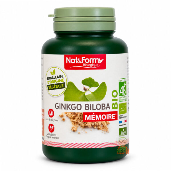 Ginkgo biloba bio - 200 gélules