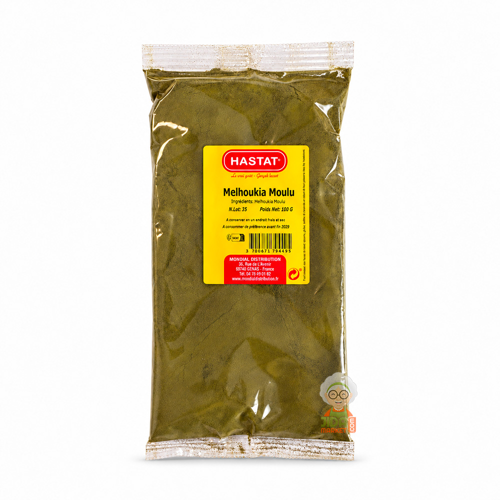 mloukhia en poudre, sachet de 100g